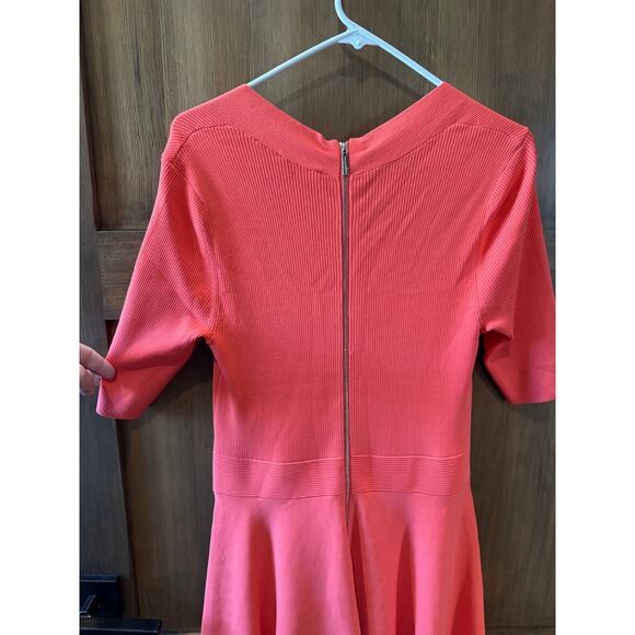 Ted Baker Millly Sweetheart Neckline Dress SOLD OUT ONLINE $249 Size 4 Coral - Picture 7 of 12